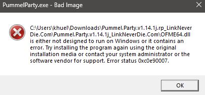 Lỗi game không vào được