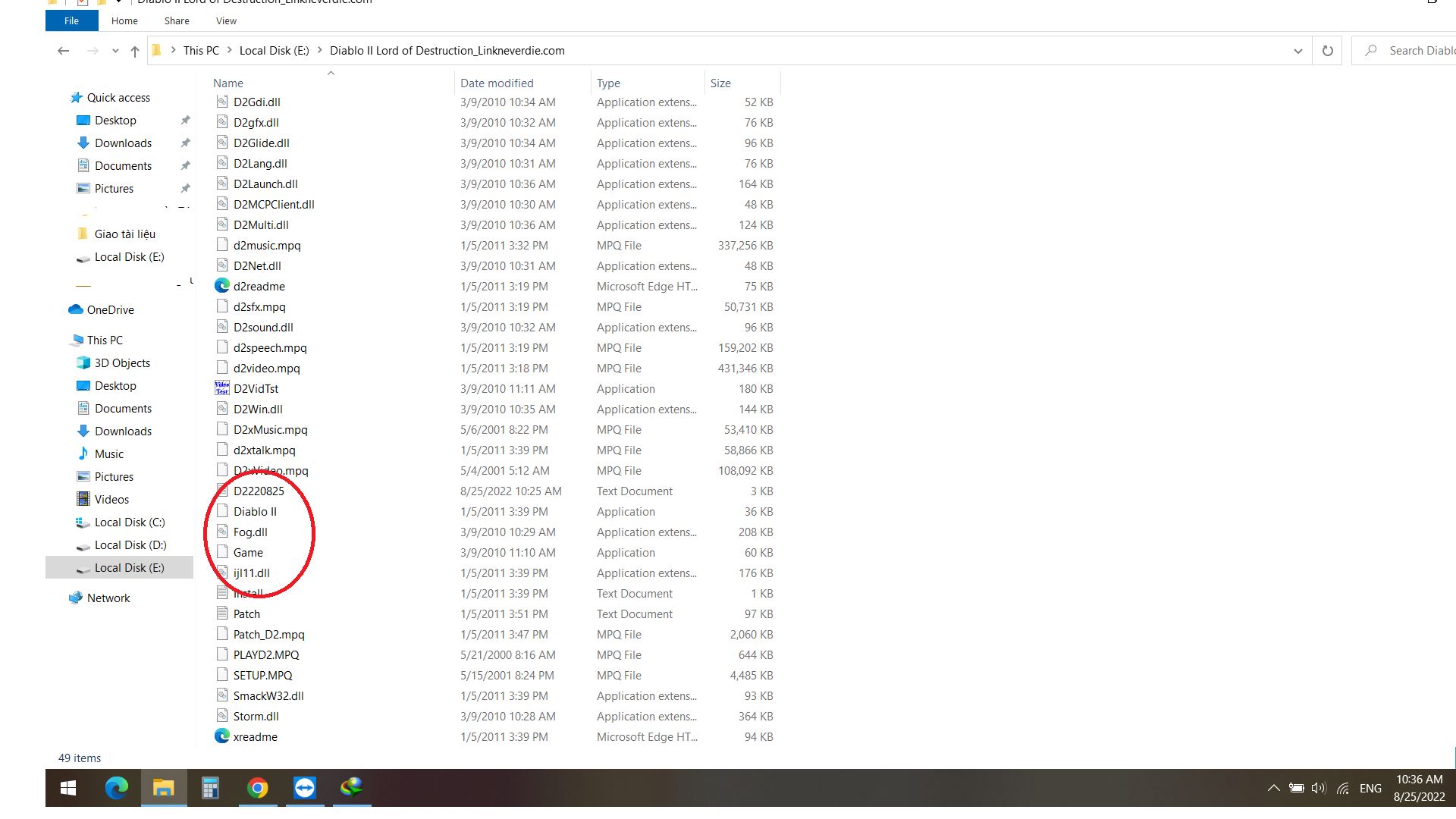 Không chạy được file game Diablo 2 Completed Edition Không chạy được file game Diablo 2 Completed Edition
