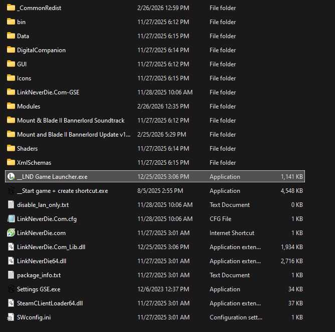 Lỗi launcher không vào được game Mount & Blade II Bannerlord 1.3.4.102350