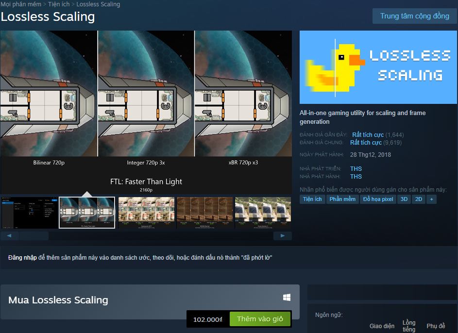 [Request Phầm Mềm] Lossless Scaling