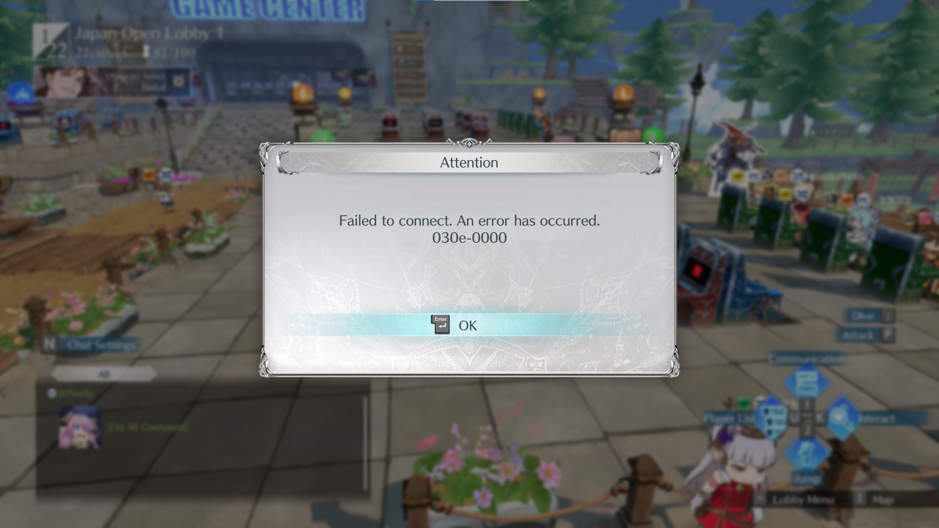 lỗi connect 030e-000 Granblue Fantasy Versus Rising lỗi connect 030e-000 Granblue Fantasy Versus Rising