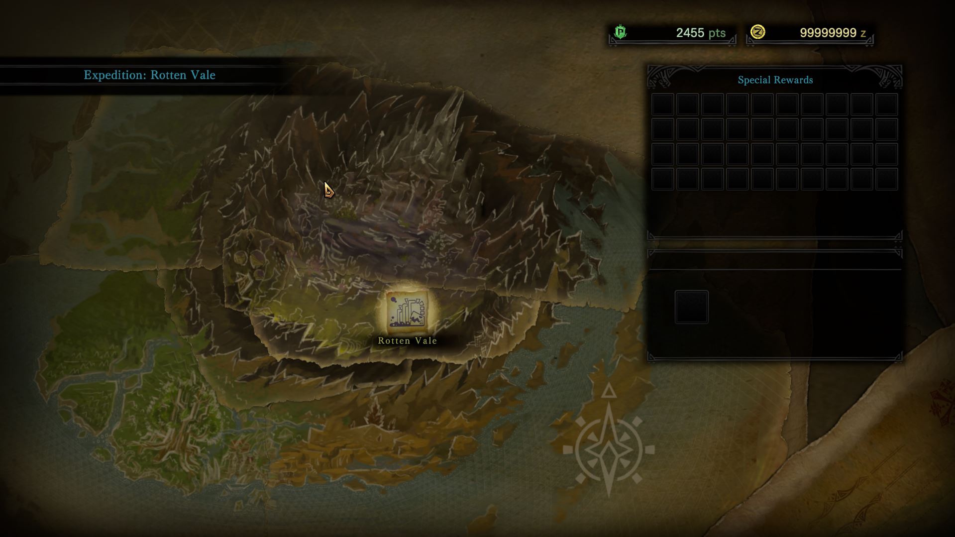 Game đứng hình sau khi hoàn thành nhiệm vụ đầu tiên ở Rotten Vale (game Monster Hunter: World)