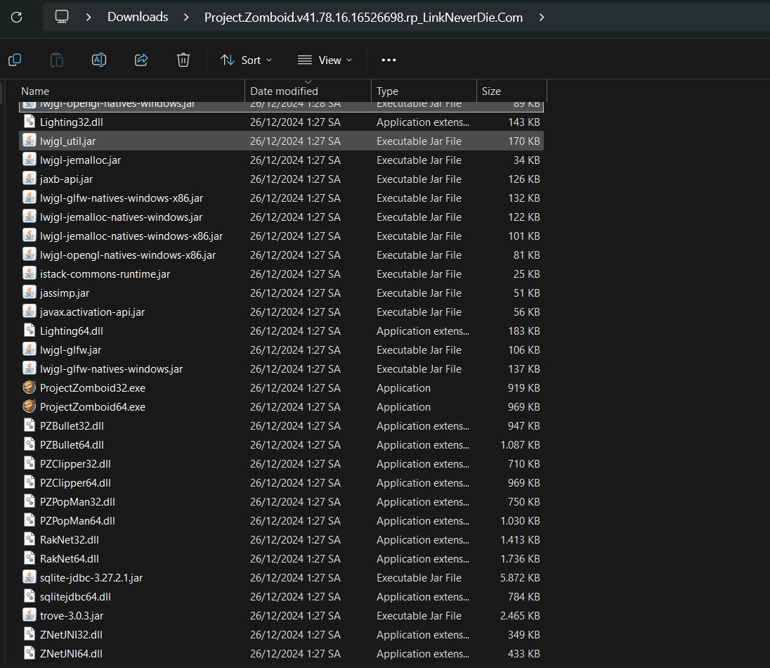 Không vào được game Project Zomboid