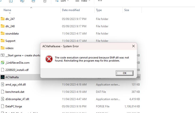 Xin file EMP.dll game ACV ...... Xin file EMP.dll game ACV ......
