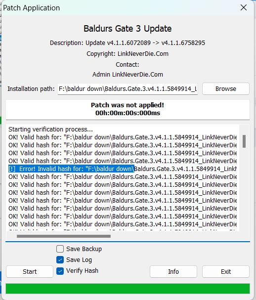 patch 8 (update) Baldur's gate 3 bị lỗi khi cài patch 8 (update) Baldur's gate 3 bị lỗi khi cài