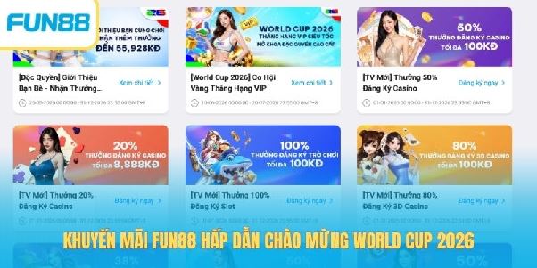 Khuyến Mãi Fun88 - Chương Trình Bùng Nổ Mùa Bóng Đá Khuyến Mãi Fun88 - Chương Trình Bùng Nổ Mùa Bóng Đá