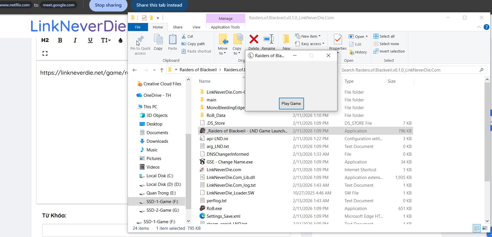 Không có option để active steam fake