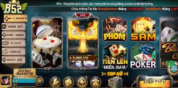 Khám phá Game Bài B52 với kho trò chơi đỉnh cao, trải nghiệm mượt như lụa
