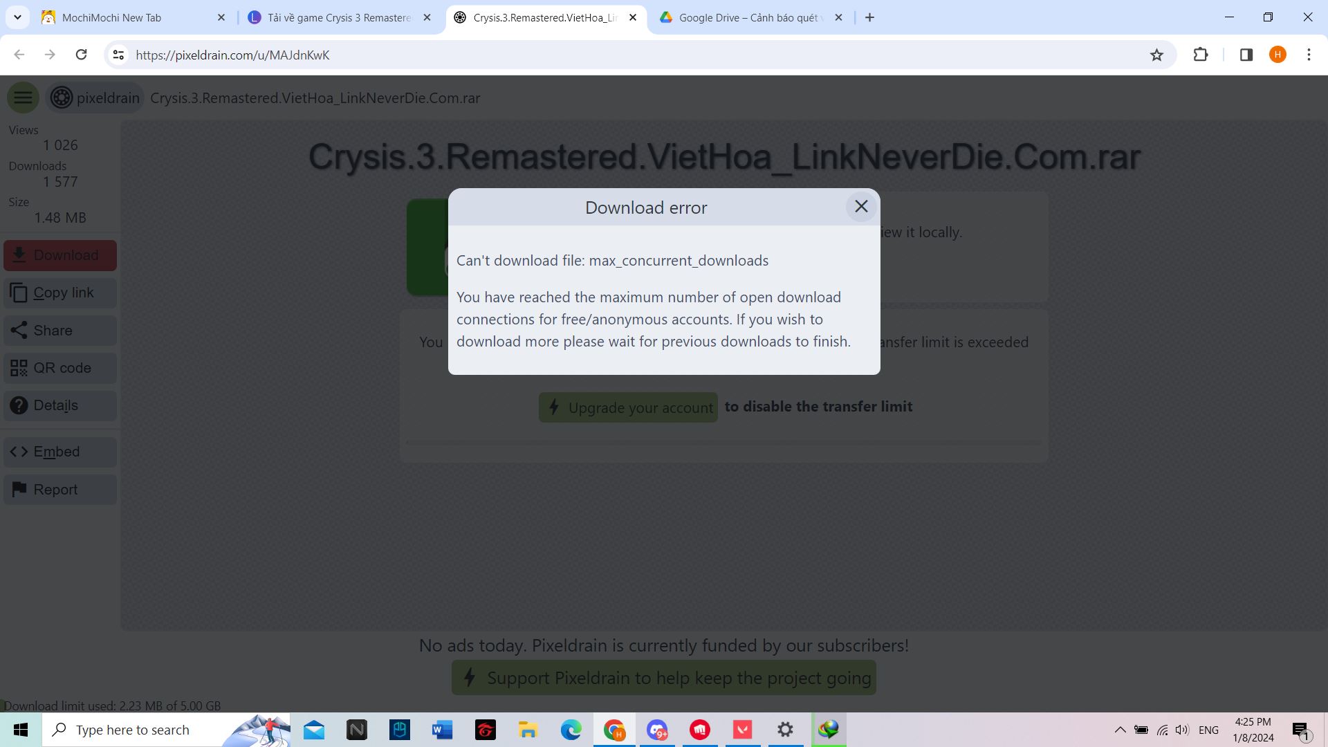 không tải được Crysis.3.Remastered việt hóa huhu không tải được Crysis.3.Remastered việt hóa huhu