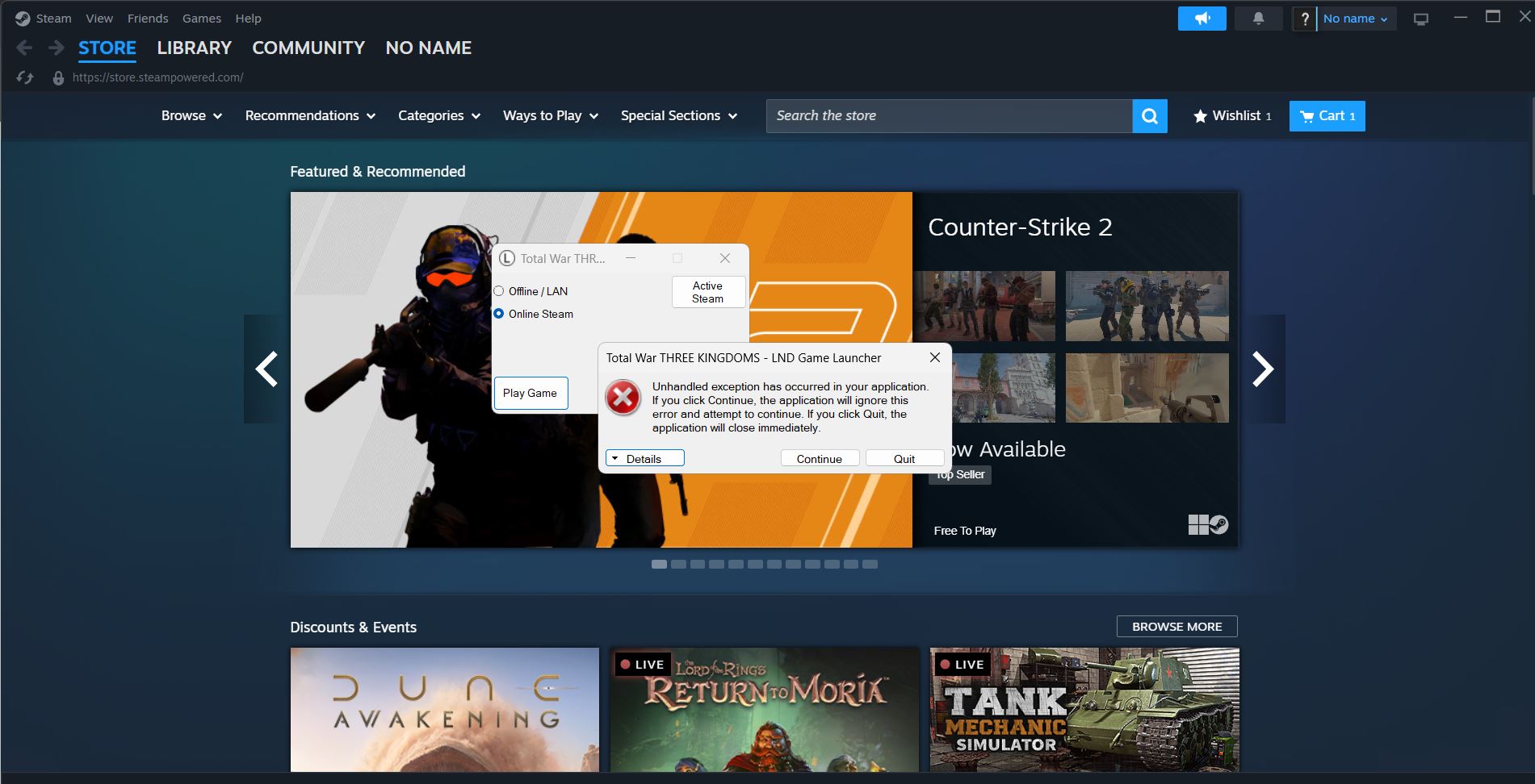 Tải mod game nhưng cài đặt báo lỗi active steam báo lỗi khởi động game