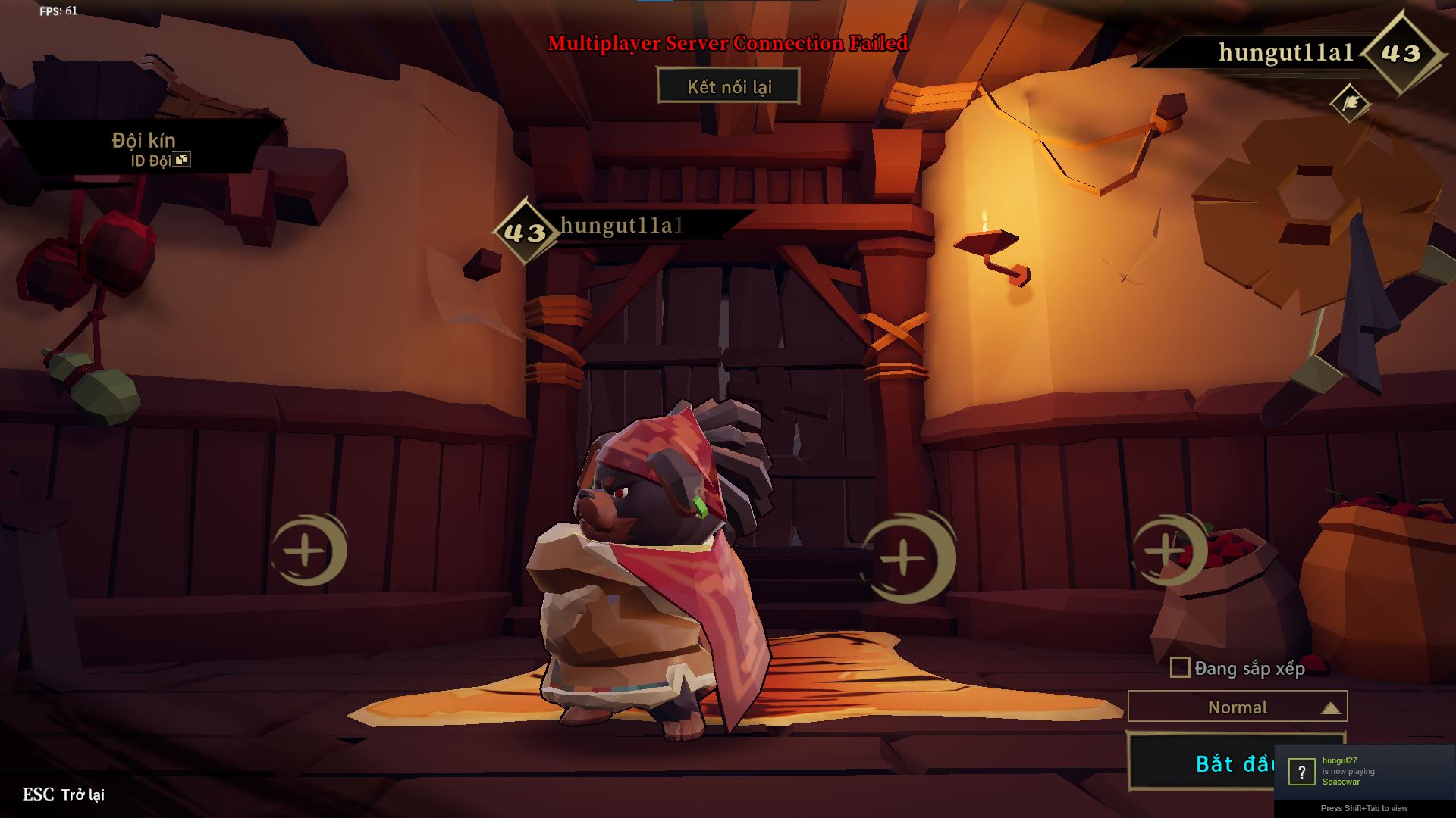 Gunfire không kết nối được sever Gunfire không kết nối được sever