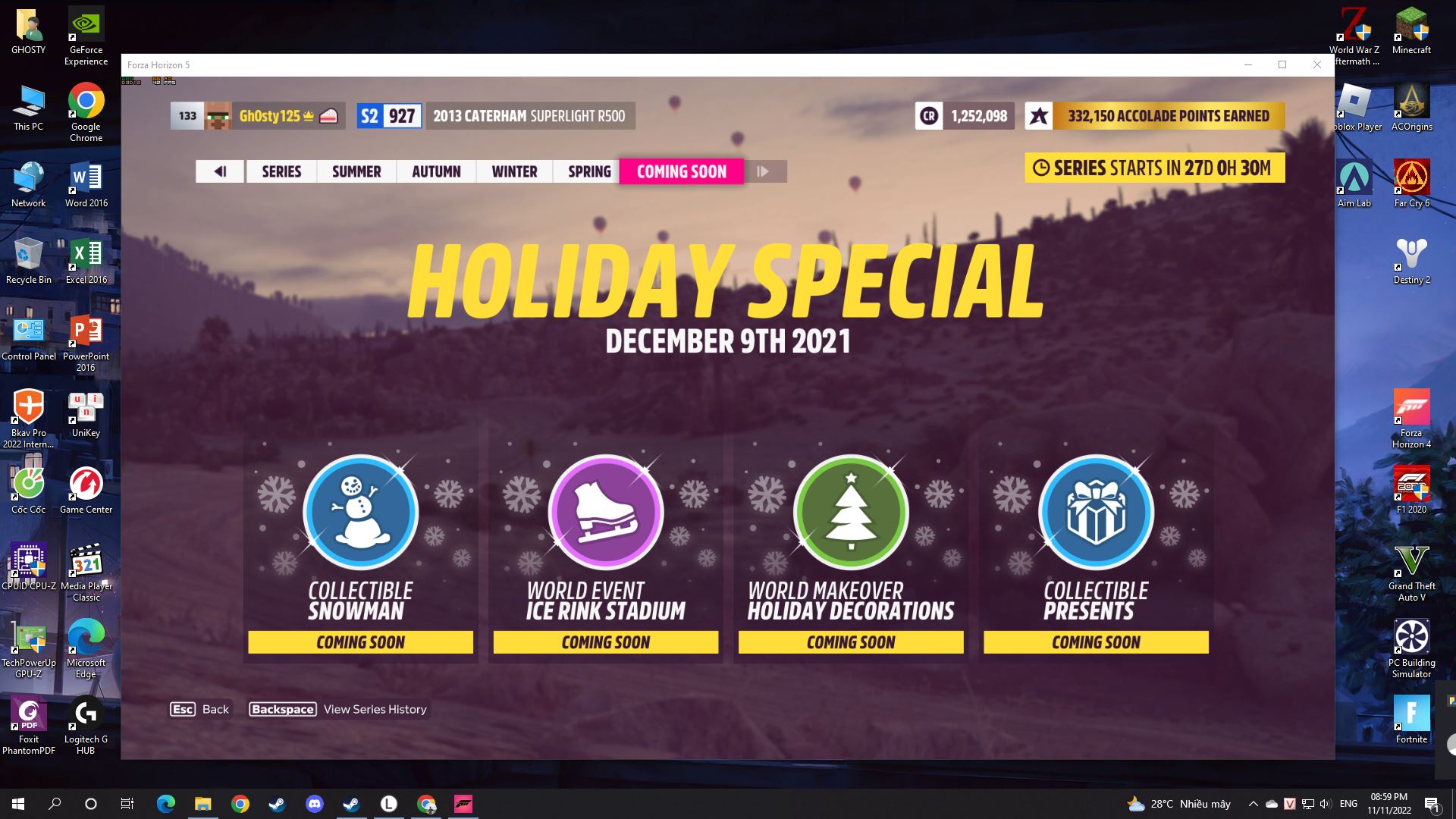 Forza Horizon 5 không hiện lên các series mới sau khi cập nhật 1.522.259 Forza Horizon 5 không hiện lên các series mới sau khi cập nhật 1.522.259