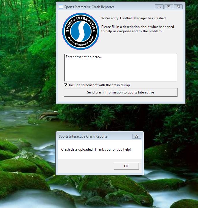 Lỗi Crash Reporter game football maneger 2021 Lỗi Crash Reporter game football maneger 2021