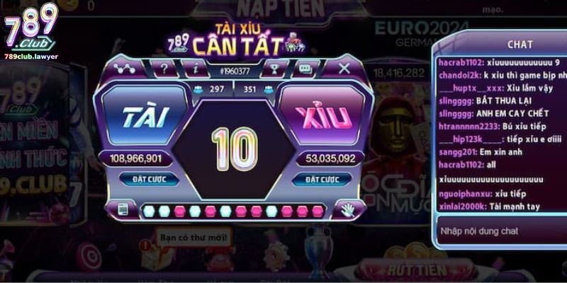 Tài xỉu 789Club - Tham gia cá cược, nhận ngay ưu đãi 999k