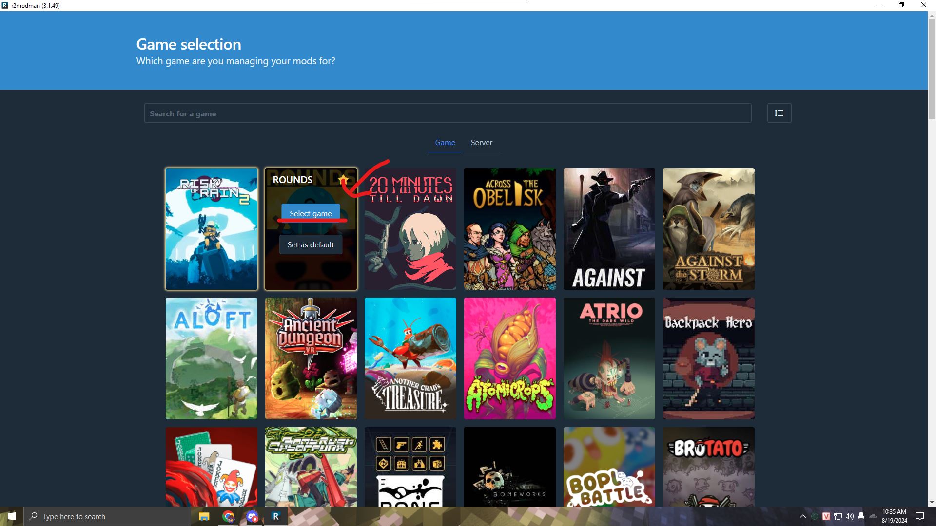 Mod mọi game trên thunderstore thông qua shortcut
