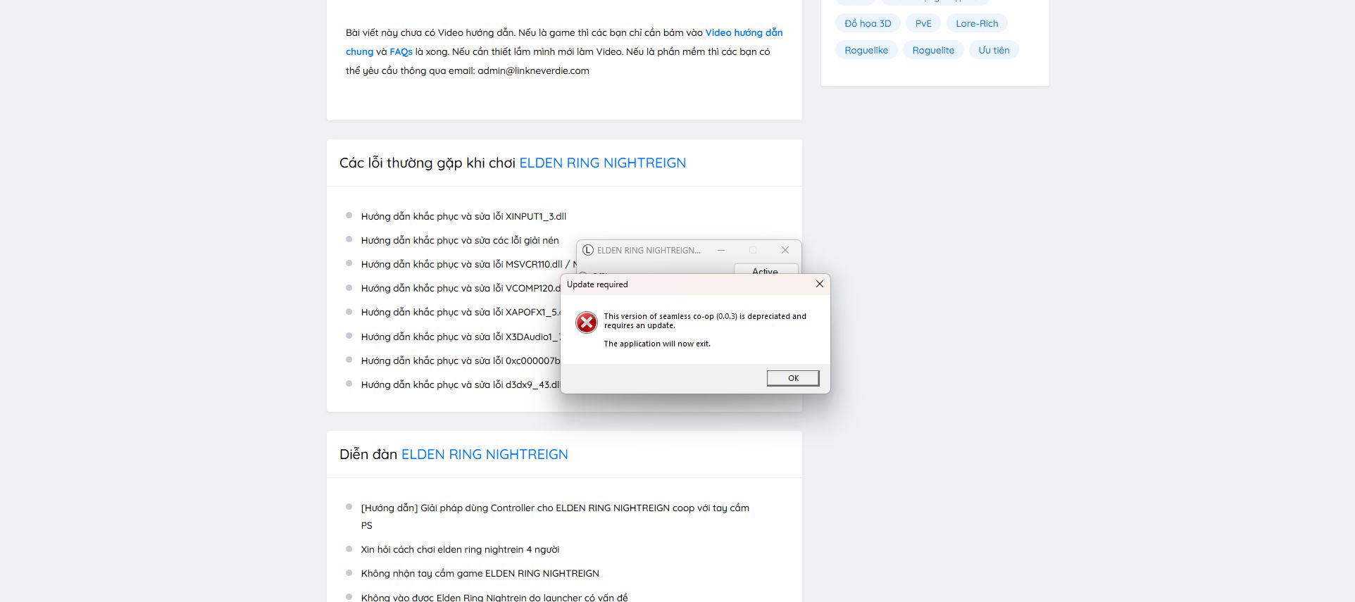 Elden Ring xoa di tai lai bi loi
