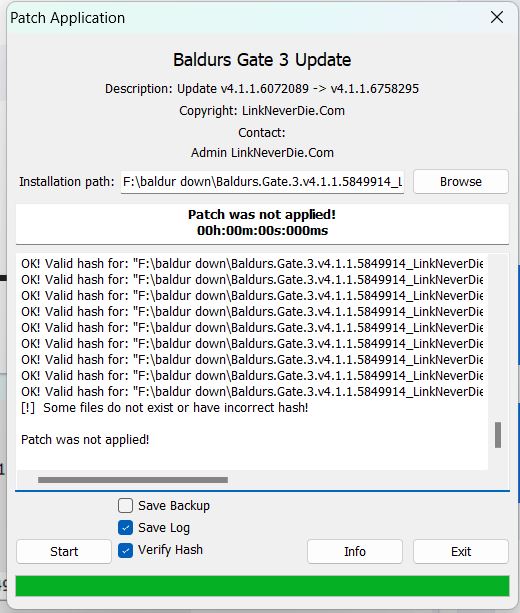patch 8 (update) Baldur's gate 3 bị lỗi khi cài patch 8 (update) Baldur's gate 3 bị lỗi khi cài