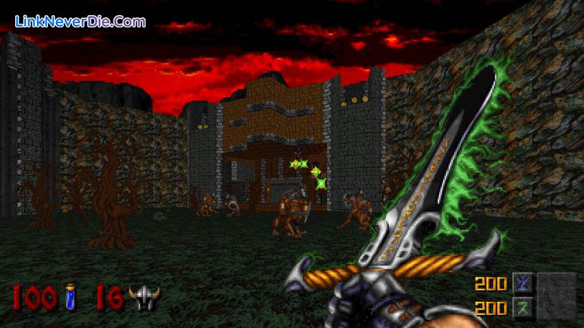 Hình ảnh trong game Heretic + Hexen (screenshot)