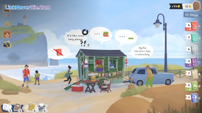 Hình ảnh trong game Tiny Bookshop (screenshot)