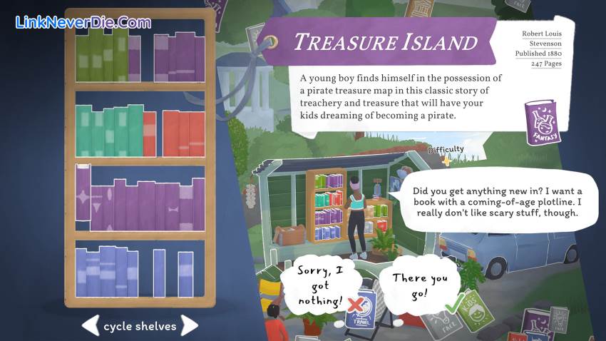 Hình ảnh trong game Tiny Bookshop (screenshot)