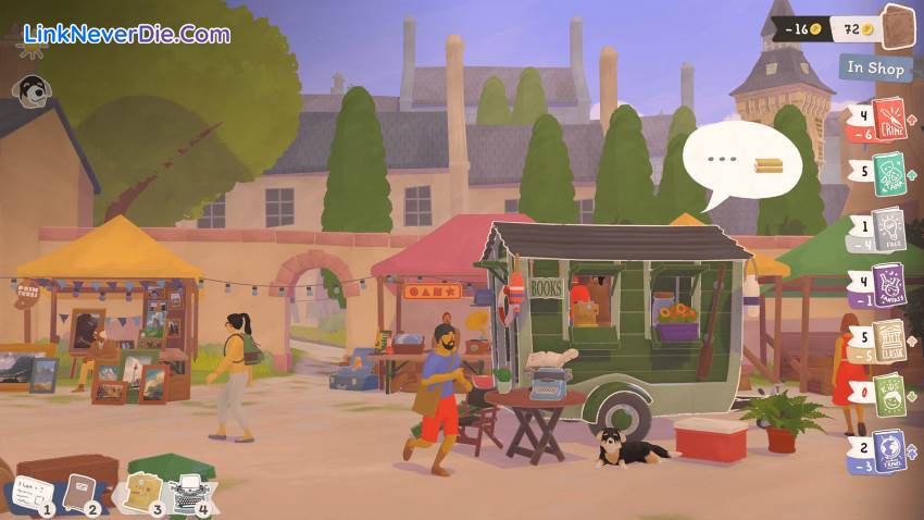 Hình ảnh trong game Tiny Bookshop (screenshot)