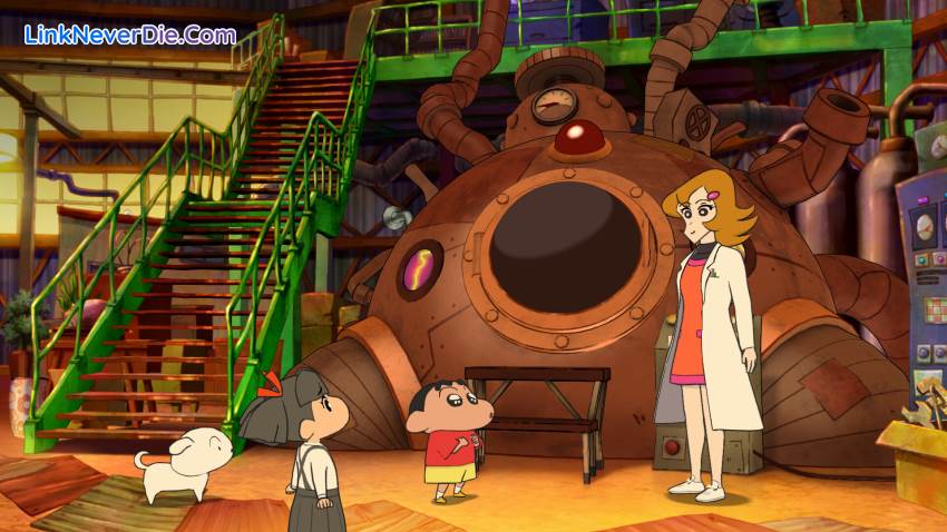 Hình ảnh trong game Shin chan: Shiro and the Coal Town (screenshot)