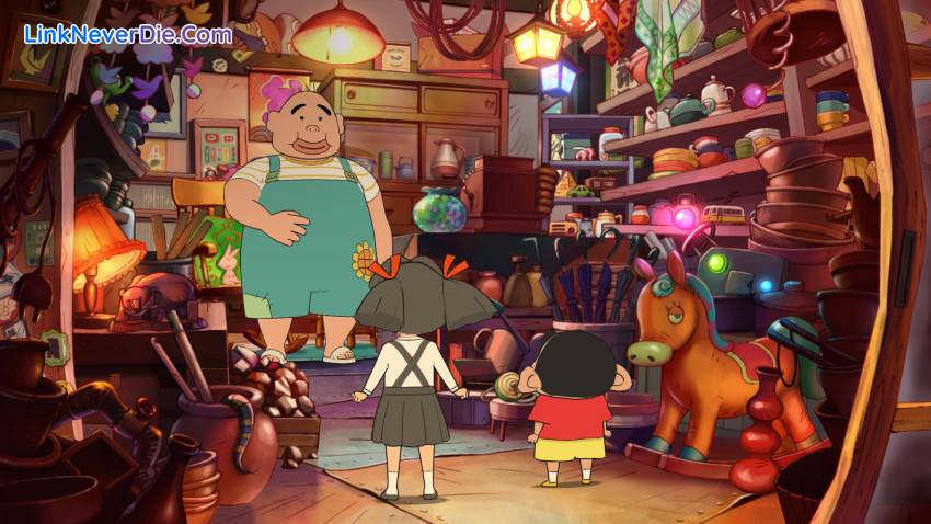 Hình ảnh trong game Shin chan: Shiro and the Coal Town (screenshot)
