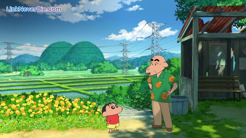 Hình ảnh trong game Shin chan: Shiro and the Coal Town (screenshot)