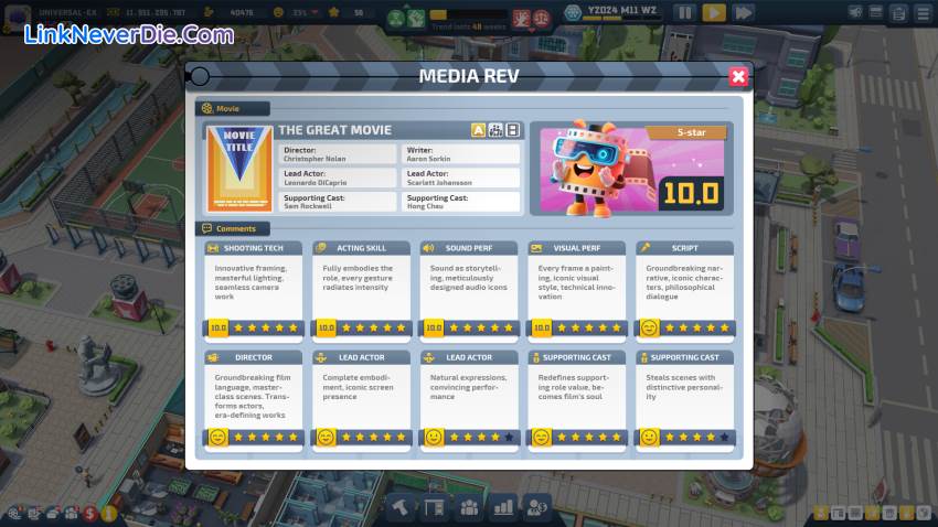 Hình ảnh trong game Super Movie Tycoon (screenshot)