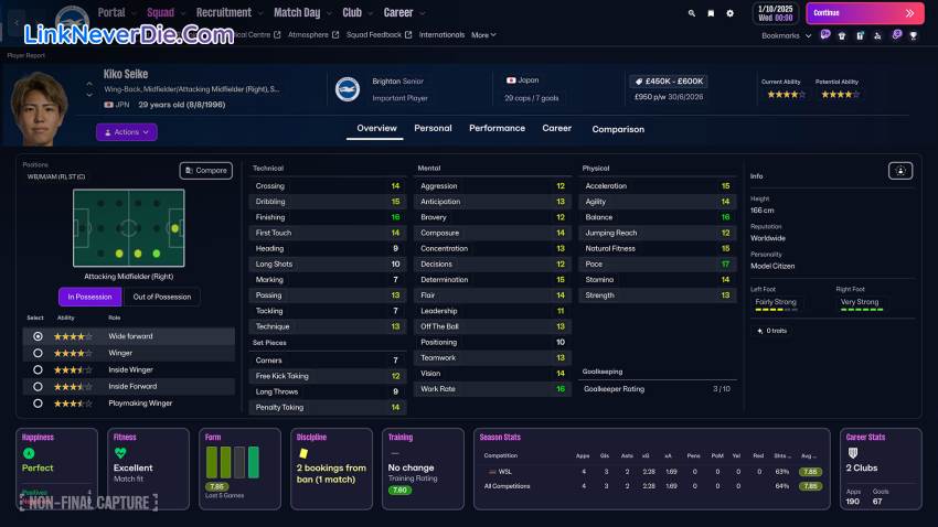 Hình ảnh trong game Football Manager 26 (screenshot)