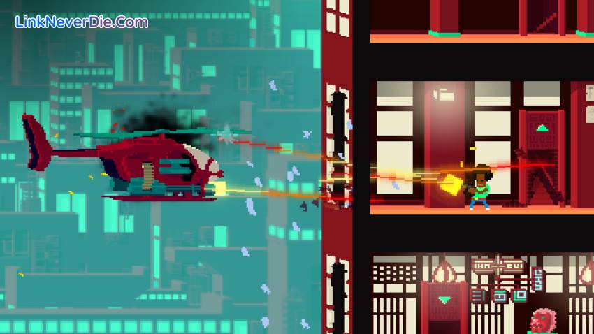 Hình ảnh trong game Not a Hero (screenshot)