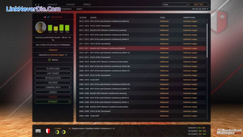 Hình ảnh trong game Pro Basketball Manager 2016 (screenshot)