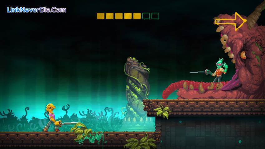 Hình ảnh trong game Nidhogg 2 (screenshot)
