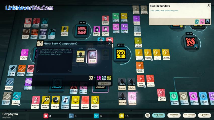 Hình ảnh trong game Cultist Simulator (screenshot)