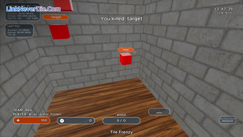 Hình ảnh trong game KovaaK's (screenshot)