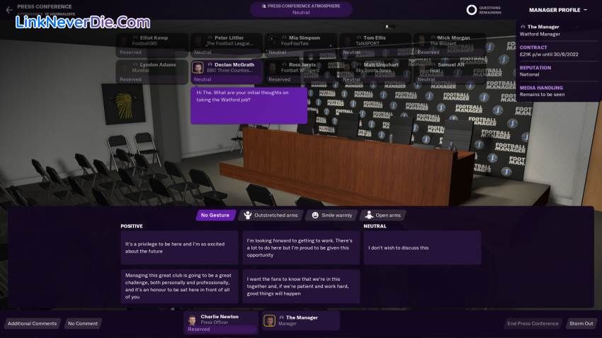 Hình ảnh trong game Football Manager 2021 (screenshot)