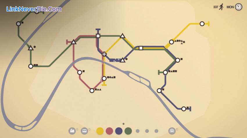Hình ảnh trong game Mini Metro (screenshot)
