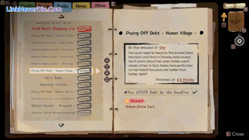 Hình ảnh trong game Touhou Mystia's Izakaya (screenshot)