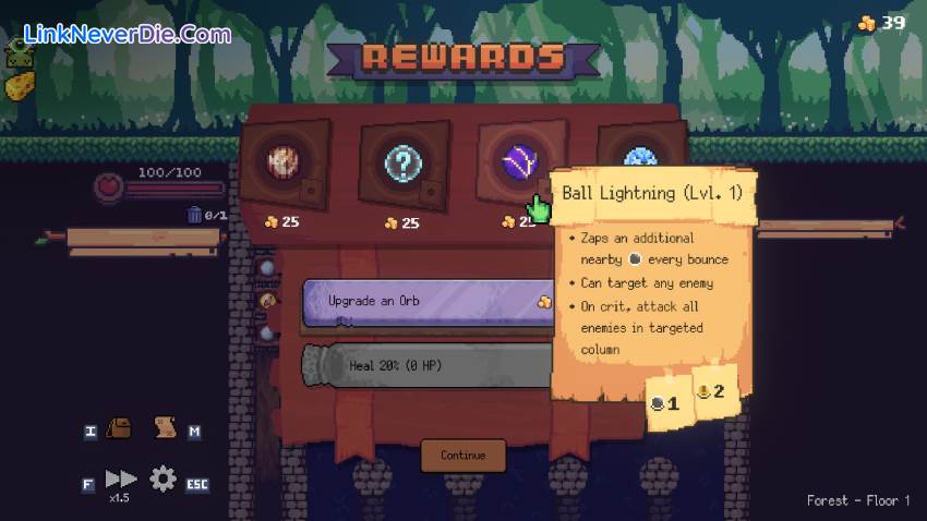 Hình ảnh trong game Peglin (screenshot)