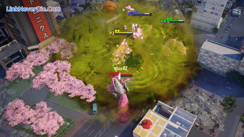 Hình ảnh trong game GigaBash (screenshot)