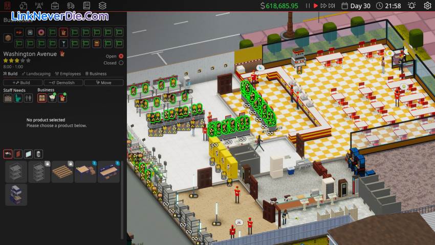 Hình ảnh trong game Definitely Not Fried Chicken (screenshot)