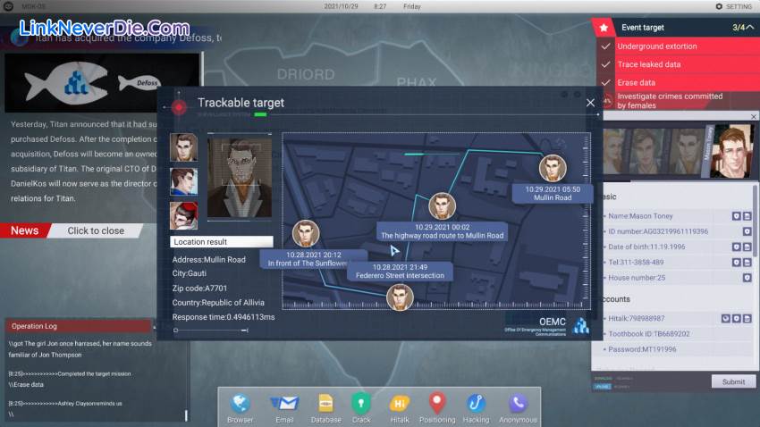 Hình ảnh trong game Cyber Manhunt (screenshot)