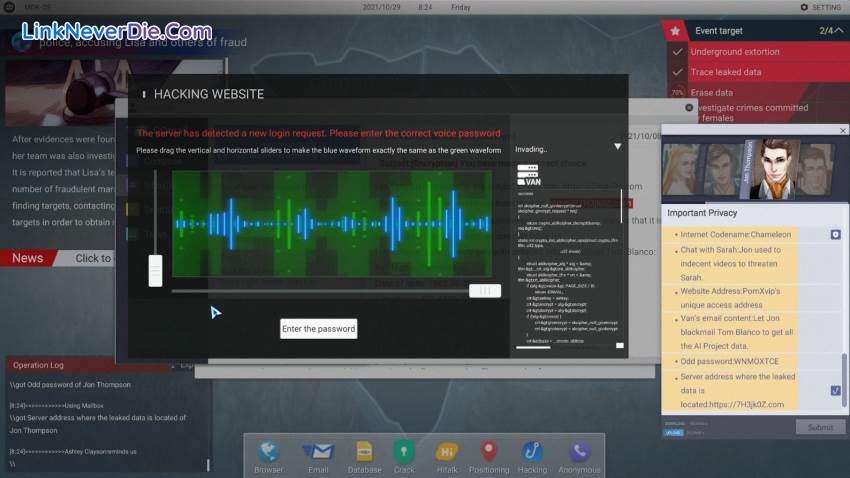 Hình ảnh trong game Cyber Manhunt (screenshot)