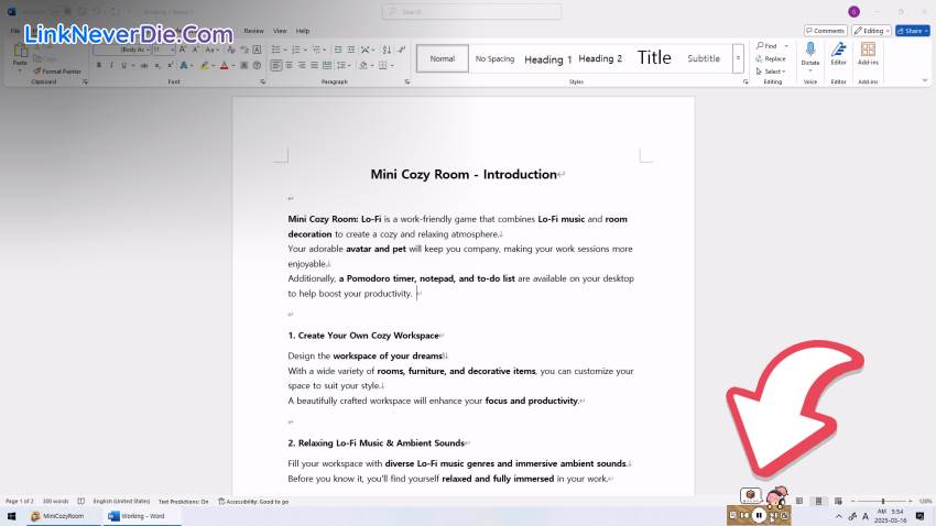 Hình ảnh trong game Mini Cozy Room: Lo-Fi (screenshot)