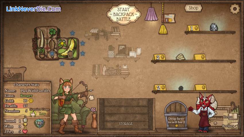 Hình ảnh trong game Backpack Battles (screenshot)