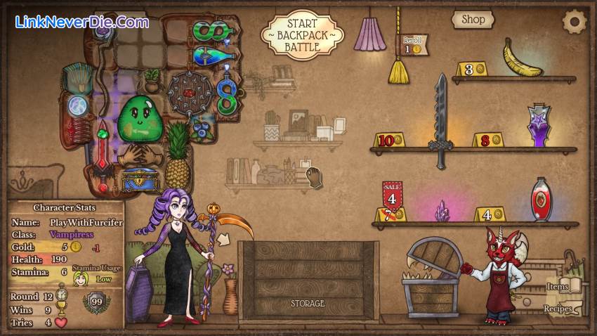 Hình ảnh trong game Backpack Battles (screenshot)