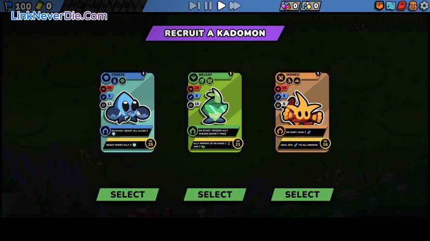 Hình ảnh trong game Kādomon: Hyper Auto Battlers (screenshot)