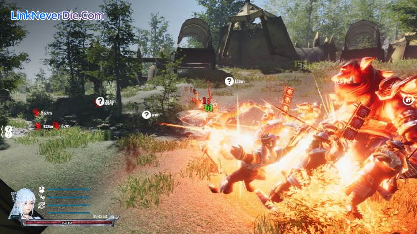 Hình ảnh trong game SWORD x HIME (screenshot)