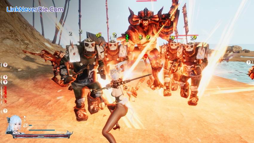 Hình ảnh trong game SWORD x HIME (screenshot)