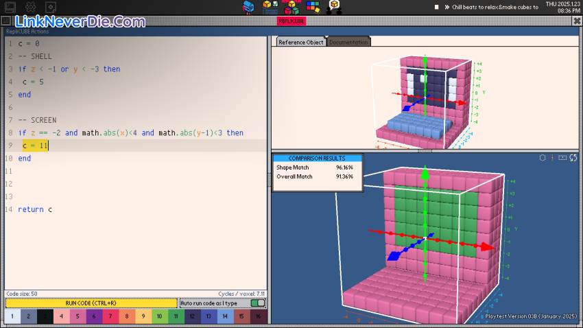 Hình ảnh trong game Replicube (screenshot)